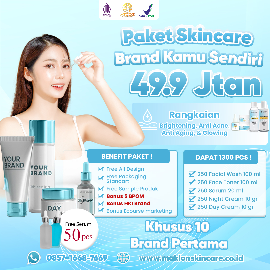 Maklon Custom 250 Paket Skincare