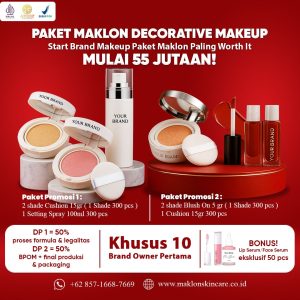 Maklon Custom Paket Cushion