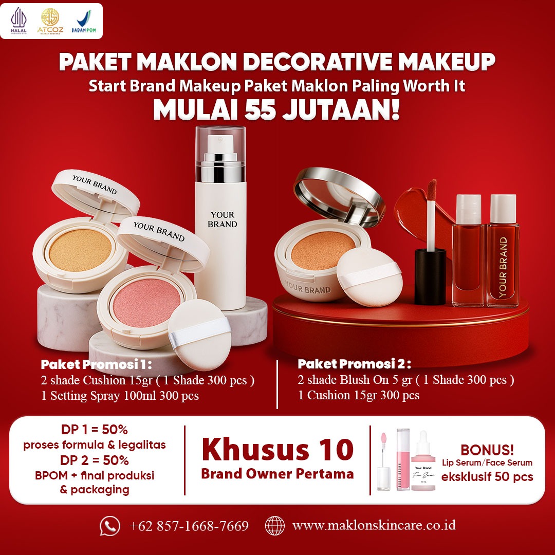 Maklon Custom Paket Cushion